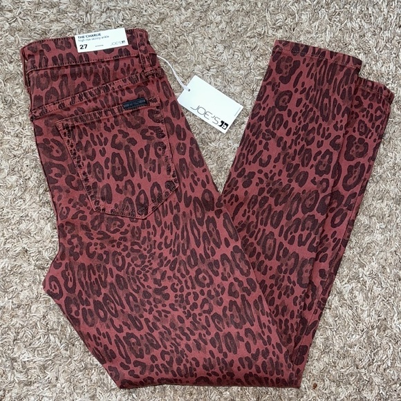 NWT Joe’s Jeans The Charlie Cheetah Print High Rise Skinny Jean - Picture 2 of 10